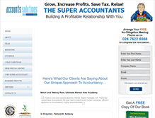 Tablet Screenshot of accounts-solutions.com